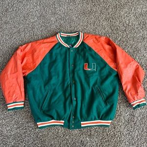 Vintage 90s Miami hurricanes jacket